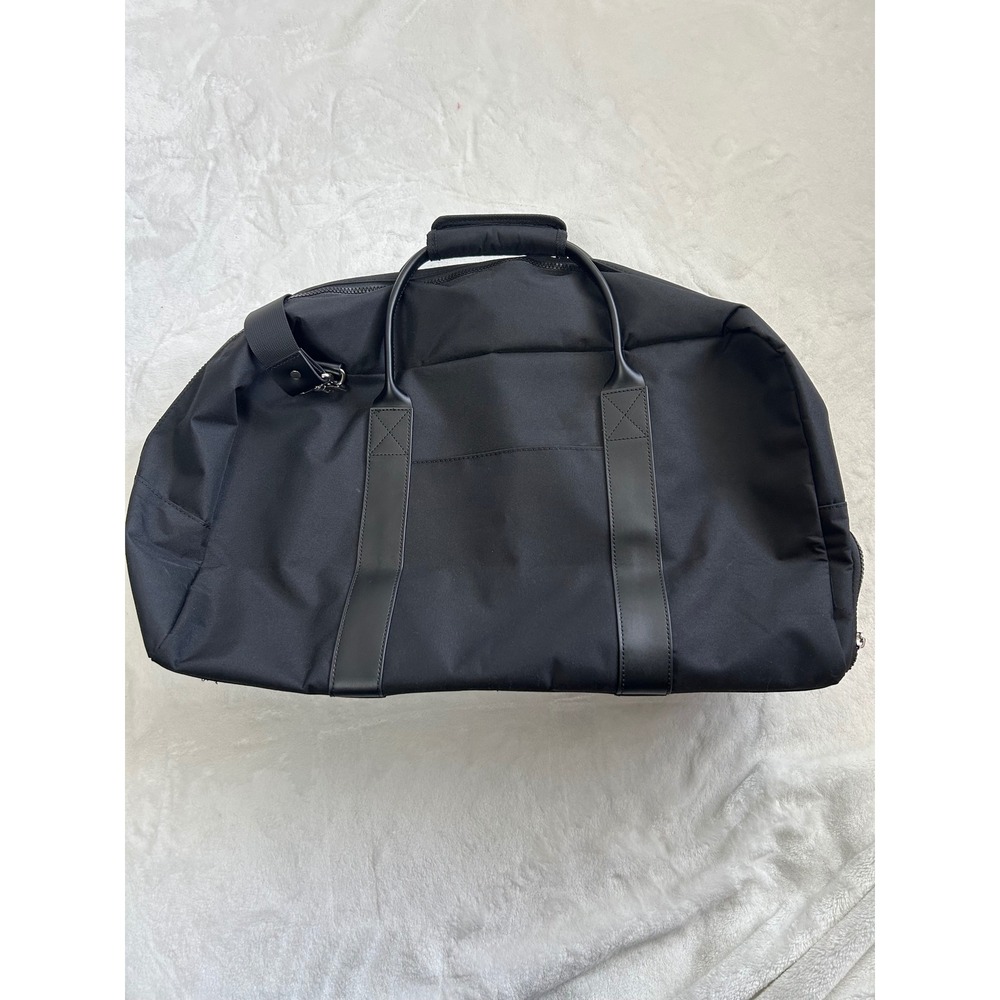 Hennessy Black Canvas Duffel Bag Weekend Travel Gym Bag with Shoe Compartment - Picture 2 of 8